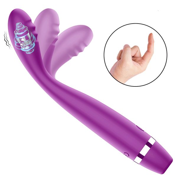 Vibradores Punto G Vibrador Dedo Dildo Estimulador de clítoris Vagina Vibrat Para principiantes Masturbador Masajeador Juguete sexual Mujeres 18 230307