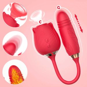 Vibromasseur chauffant Rose, jouet de succion vibrant, ventouse de Clitoris, mamelon, outils sexuels pour femmes, masturbateurs, jouets pour adultes