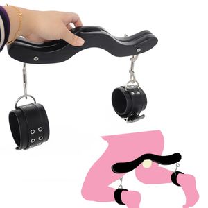 Vibrateurs Humbler CBT Cock Ring pour hommes Esclave Balle d'entraînement Scrotum Stretcher BDSM Bondage Poignets de cheville Jeux pour adultes Sex Toys Shop 231116