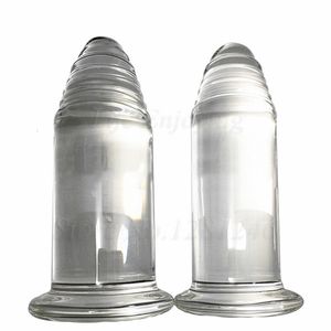 Vibrateurs de grande taille en verre anal plug anal énorme gode en cristal grosse perle pénis adulte masturbation féminine jouet sexuel pour femmes hommes gay 230901