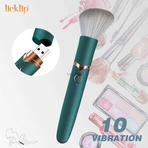 Vibrateurs LICKLIP 10 fréquence maquillage brosse vibrateurs pour femmes Vibration puissante g-spot stimulateur clitoridien masseur masturbateur Sex Toy