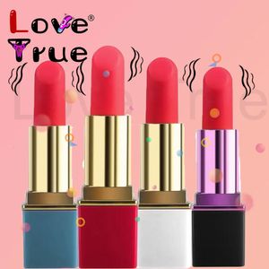 Vibrators Liefde Tuur Mini Massager Trillingen Volwassen Fimal Erotische Rode Lippenstift Vibrator Seksspeeltje Voor Vrouwen Ei 231216