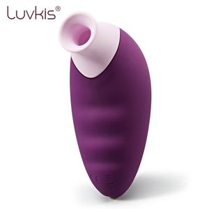 Vibrators Luvkis Zuigende vibrator Clitorale tepelstimulator met 7 modi Oplaadbare orale stimulatie Massager Tonglikken 230923