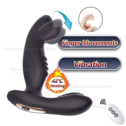 Vibrators mannelijke prostaat massager kietel anale vibrator kont plug verwarming vibratie vinger pull gspot stimulatie volwassen 18 seksspeeltjes voor mannen 230314