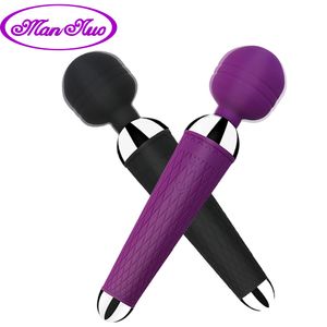 Vibrateurs Man Nuo 10 vibrages puissant AV Magic Wand Vibrator Clit G Spot Massager Sex Toys for Women Masturbator Adult Sex Produit 230314