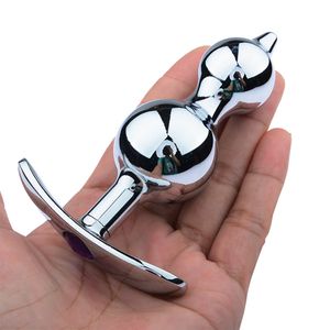 Vibrateurs en métal amovible Butt Plug Sex Toys pour hommes femmes expanseur anal avec base anneau de traction stimulateur vagin massage de la prostate 230824