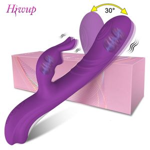 Vibrateurs imite le doigt tordant un gode lapin femelle puissante g spot stimulator stimulateur sexe toys for women adults masturbator 230811