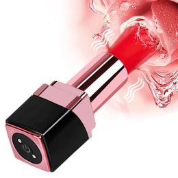 Vibrateurs Mini Rouge À Lèvres Vibrateur Massage Vaginal Godes Sex Toys Pour Femme AV Stick Produit Petite Balle Stimulateur De Clitoris 231018