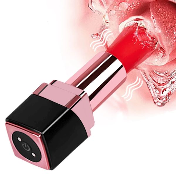 Vibrateurs Mini Rouge À Lèvres Vibrateur Massage Vaginal Godes Sex Toys Pour Femme AV Stick Produit Petite Balle Stimulateur De Clitoris 231018