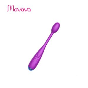 Vibradores MOVAVA G-Spot Vibrator AV Stick para mujeres 8 segundos para el orgasmo Vibes en forma de dedo Estimulador del clítoris del pezón Juguetes sexuales para adultos 230801