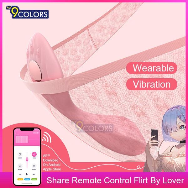 Vibradores MY9COLORS Bluetooth AI Vibrador portátil para mujeres Control de aplicaciones Bragas vibrantes Juguete sexual Pareja Interacción remota 2 tipos