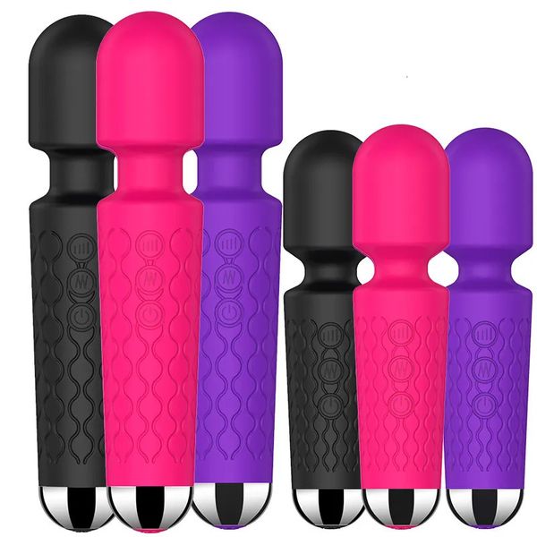 Vibradores Potente Clítoris USB Recarga AV Vibrador Masajeador Bienestar Sexual Juguetes Sexuales Eróticos para Mujeres Producto Adulto G Spot 231113