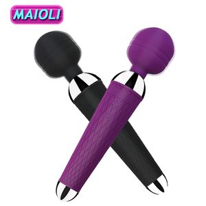 Vibrators krachtige clitoris vibrators USB oplaad magische toverstok av -vibrator massager seksuele welzijn erotisch seksspeeltjes voor vrouwen volwassen product 230508