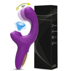 Vibromasseur puissant gode vibrateur pour femmes Clit Sucker vide stimulateur de Clitoris imiter doigt remuer adultes Sex Toy 230904