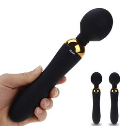 Vibrateurs Gode puissant vibrateurs jouets sexuels pour femme AV baguette magique vibrant stimulateur de Clitoris vaginal masseur corporel produit sexuel adulte 230314