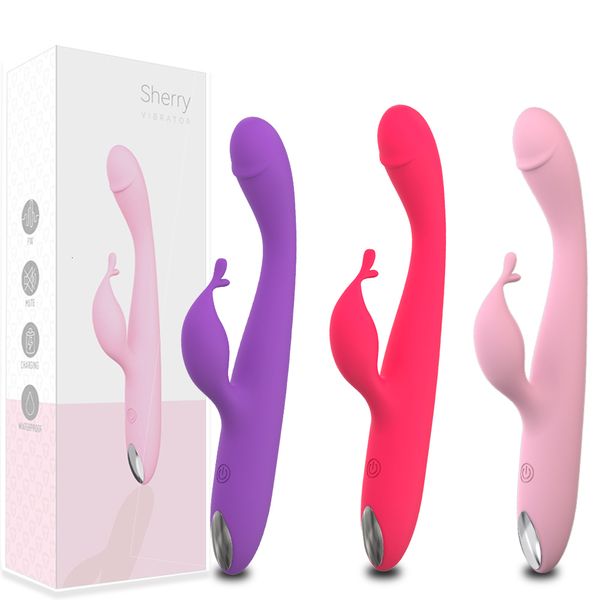 Vibrateurs Puissant G Spot Vibrateur pour Femme Clitoris Stimulateur Masseur Femelle Masturbateur Gode Sex Toys Adultes 18 230509