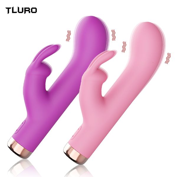 Vibromasseur Vibromasseur lapin puissant pour dames Stimulateur de clitoris G Spot Mini gode Silicone Sex Toys Marchandises féminines pour femmes adultes 230404