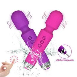 Vibrators Krachtige vibrator Sex trilt Speelgoed Speelgoed Producten voor vrouwen Vrouw Av Toverstaf Clitoris Stimulatie-dildo's