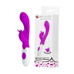 Vibrateurs Pretty Love 30 vitesses g Spot vibrateur stimulateur de Clitoris papillon baiser pour les femmes érotique Sex Shop jouets pour adultes