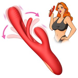 Vibromasseur lapin tapotant vibrateur femelle pour stimulateur de clitori masseur puissant point G vibrant jouet sexuel masturbateur produits pour adultes 230904
