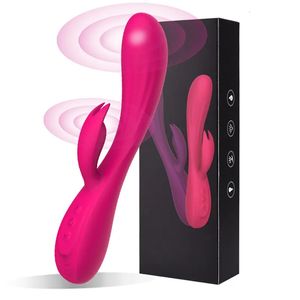 Vibrateurs Lapin Vibrateur Puissant Clitoris G Spot Stimulateur De Mamelon Femelle Gode Masseur Vaginal Masturbation Sex Toys Pour Femmes 231010
