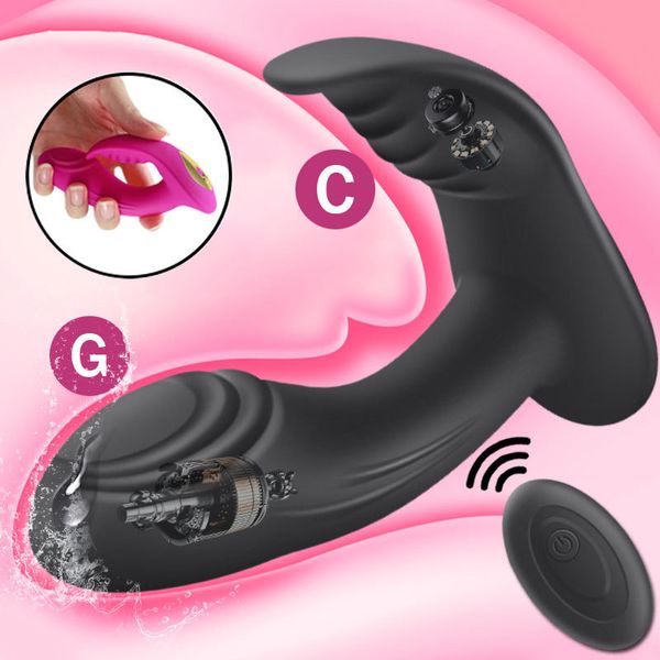 Vibromasseur Télécommande Gode Vibrateur Insible Wearable Vagin Massage G Spot Clitoris Stimuler Masturbateur Femme Adult Sex Toys pour Femme 230307