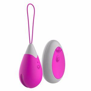 Vibromasseurs Télécommande Love Eggs 10Frequency Wireless Charging Jump Egg Femme Fournitures Muet Imperméable pour Hommes et Femmes Masturbation et Massage