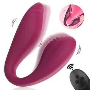 Vibrateurs Vibromasseur à distance pour Clitoris Femme G Spot Anal Vagin Massage Vibrant Culotte Femme Gode Sex Toys U Forme Outil de Masturbation