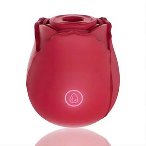 Vibrateurs Vibromasseur d'aspiration vaginale en forme de rose pour une stimulation intime et bonne du clitoris oral du mamelon, jouet sexuel fort pour femmes 231213