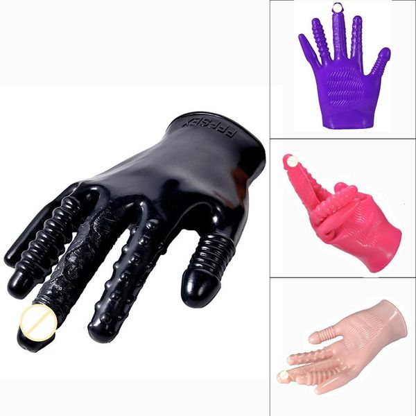 Vibradores Guantes mágicos sexuales Vibradores Juguetes sexuales para mujeres Vibrador de dedo Consolador Masturbador Guante Bdsm Masturbación femenina Masaje vaginal 230825