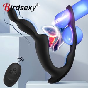 Vibradores Juguetes sexuales Vibradores anales Dedo Masaje de próstata Butt Plug Estimulador de próstata Ano Masturbador masculino Plug Juguetes sexuales para hombres Gays 230803