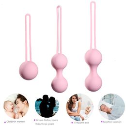 Vibrateurs silicone Kegel balle exercice équipement de serrage sécurité Ben Wa femme masseur vaginal sex toy adulte 230719