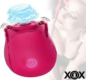 Vibrateurs Silicone Rose Vaginal sucer la pompe au mamelon érotique Stimulation clitoris puissante Pise Pussy Toys for Women9137320