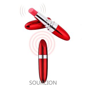 Vibrators Sourcion Krachtige waterdichte mini -lippenstift Vibrator stimuleren clitoris volwassen seksspeelgoed voor vrouwen ontspannen seksueel