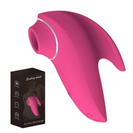 Vibrators Zuigen Vibrator Seksspeeltje voor Vrouwen Kleine Dolfijn Krachtige Tepel Borst Sucker Clitoris Massage Speelgoed DC Opladen 230904