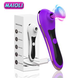 Vibromasseur Sucer Vibromasseur Sex Toy pour Femmes Vibrant Nipple Sucker Stimulateur de Clitoris Oral Aspiration Femelle Adultes Produit 230307