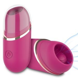 Technologie des vibrateursVibromasseur clitoridien Sucer la langue Lécher la stimulation du clitoris Mini jouet 9 modes de vibration puissants Sex Toys 230824