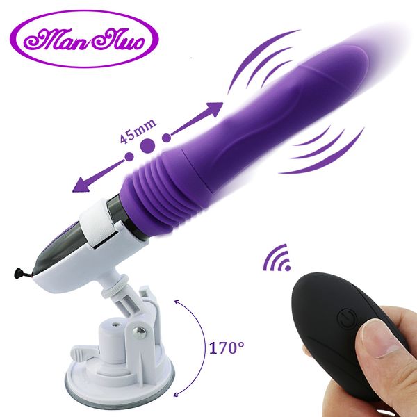 Vibrateurs Télescopique Gode Vibrateur Automatique Up Down Masseur G-spot Poussée Rétractable Chatte Vibrer Grande Taille Sex Toys pour Femmes 230719