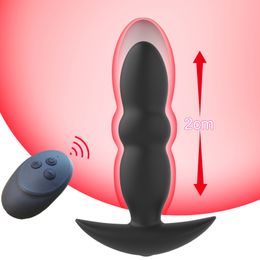 Vibrators Telescopische Prostaat Massager Anale Vibrator Draadloze Speeltjes voor Mannen Mannelijke Masturbators Stretching Apparaten Voor Volwassen Sex Producten 230728