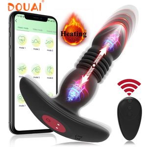 Vibrateurs Télescopic vibrant Butt Plug Anal Vibrator Wireless Remote Sex Toys for Women Ass Dildo Prostate Massager Men Buttplug 230811