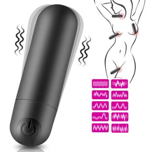 Vibrators USB Opladen 10 Snelheden Mini Bullet Dildo Vibrators Vagina Anale Stimulator voor Vrouwelijke Volwassen Speeltjes voor Vrouwen clitoris Stimulator 230719