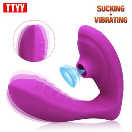 Vibradores Vagina Chupando Vibrador 10 Velocidad Sexo Oral Succión Estimulador de Clítoris Juguetes para Mujer Masturbación ual Bienestar 230314