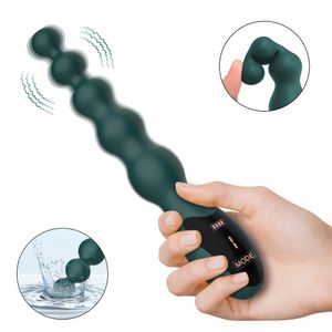 Vibrators Vibrerende anale kralen Seksspeeltjes Prostaatstimulator Plug-vibrator voor mannen en vrouwen Afstandsbediening Butt G-spotstimulator 231124