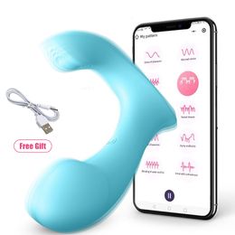 Vibrators Vibrator voor vrouwen Wireless Bluetooth Dildo -app Remote Control Wearable Vibrerend slipje G Spot Clitoris Stimulator Sex Toys 230307