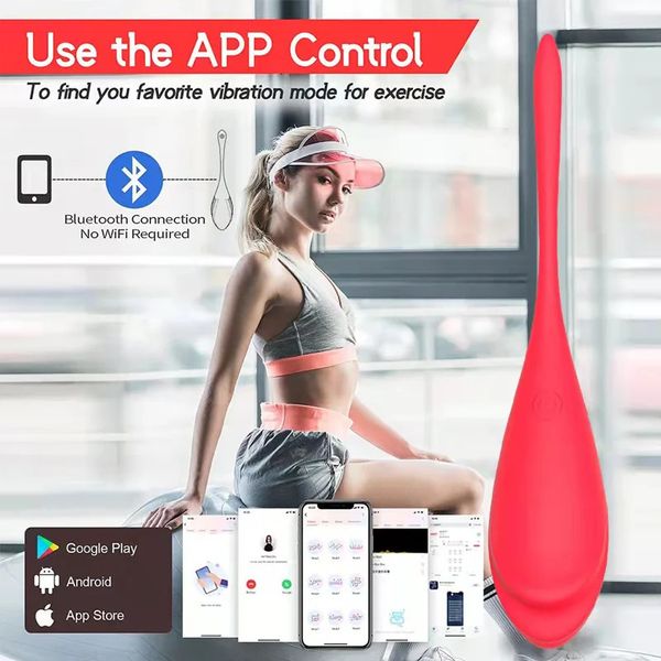 Vibrateurs Wearable APP Bluetooth Télécommande Vibrateur G Spot Clit Massage Vibrant Oeuf Gode Stimulateur Adultes Sex Toys Pour Femmes 231018