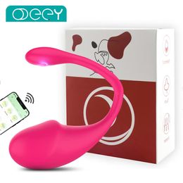 Vibrators Wireless Bluetooth App Vibrator voor vrouwen Vagina G Spot vibrerend ei langeafstandscontrole panty seksspeeltjes voor volwassen paar games 230524