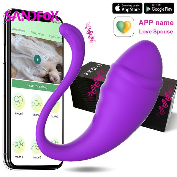 Vibromasseurs sans fil Bluetooth G Spot Dildo Vibromasseur pour femmes APP Télécommande Wearable Vibrating Egg Clit Stimuler Sex Toys Adulte 230307