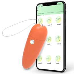 Draadloze Bluetooth Mini Bullet-vibrator Vrouwelijke afstandsbediening APP-bediening Dildo Vibrerende liefdesvagina Ei-seksspeeltje voor vrouwen Volwassen paar 231216