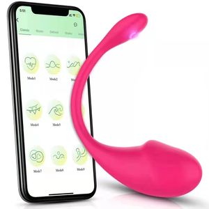 Oeuf vibrant sans fil Bluetooth avec application G Spot Jump Stimulateur Sex Toys pour femmes adultes Vibrateur Femmes Gode sexy 230925