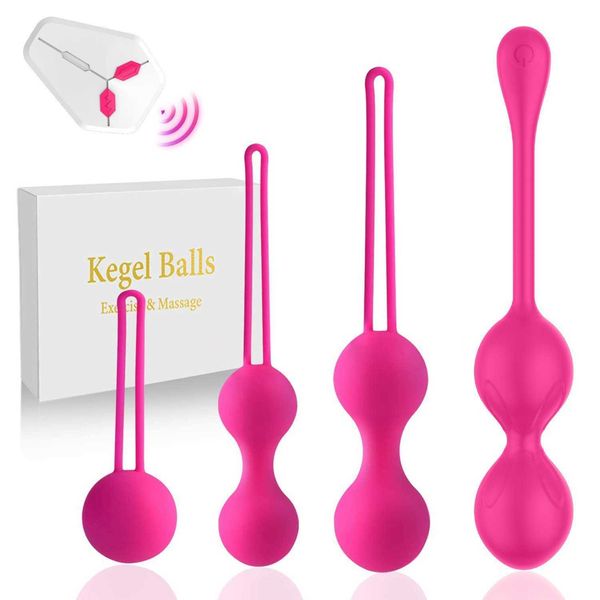 Vibrateurs sans fil télécommande oeuf sautant dispositif de masturbation féminine nouveau produit paquet complet en caoutchouc rétractable haltère balle produits amusants pour adultes